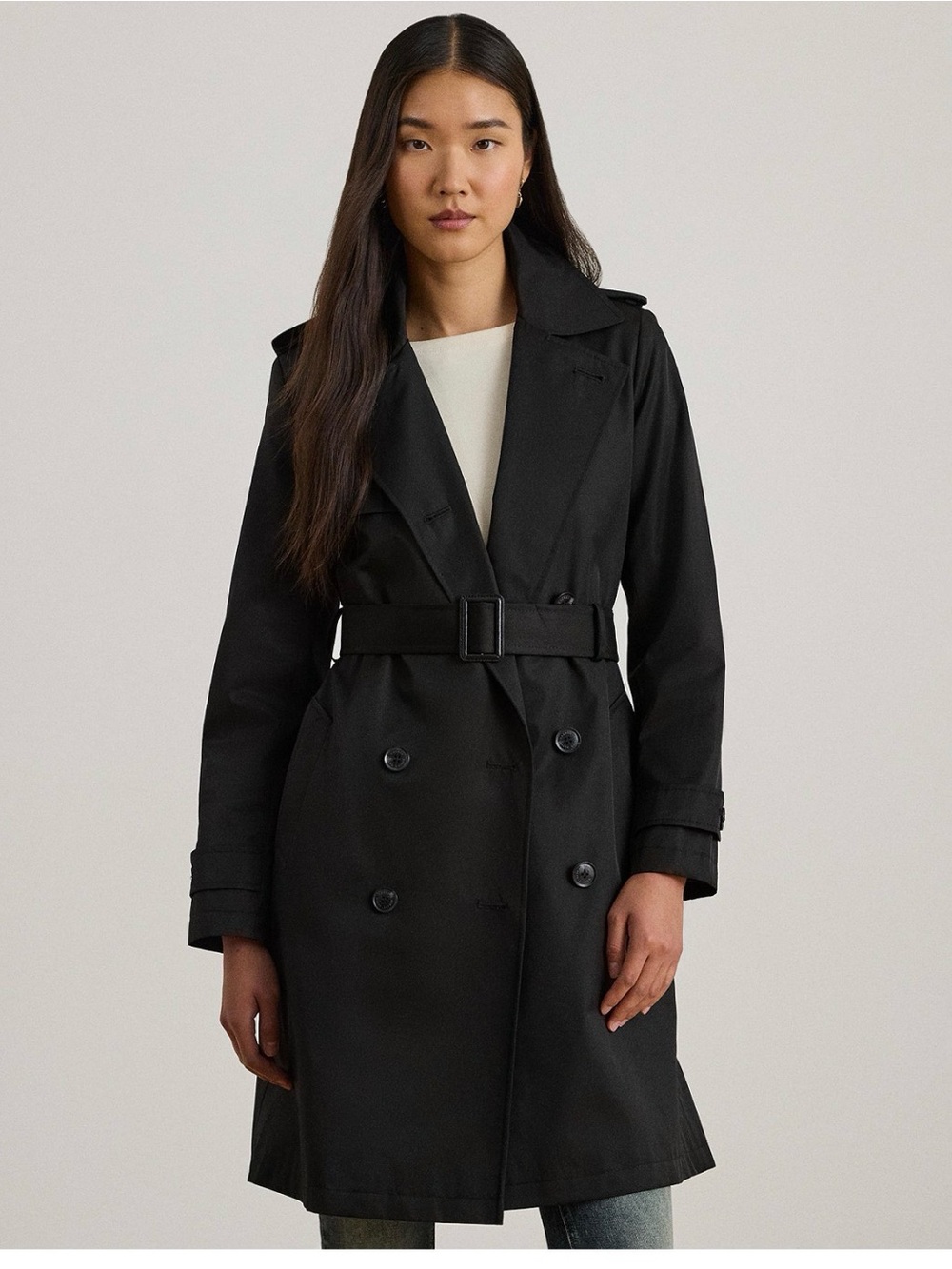 Ralph Lauren Women's Double-Breasted Belted Trench Coat